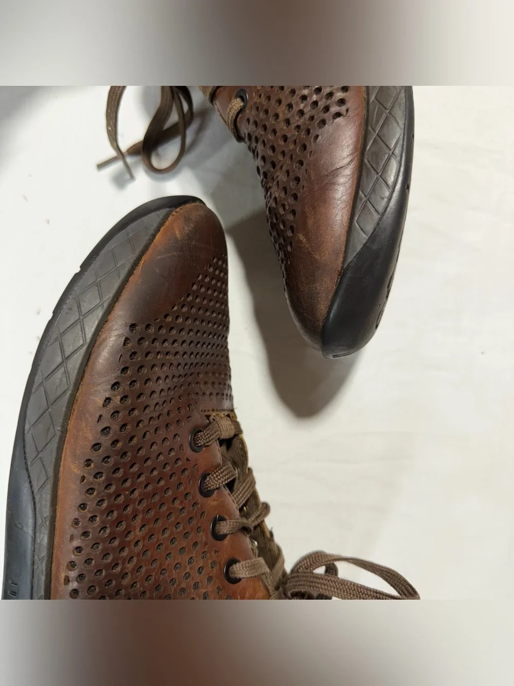 Nobull Perforated Leather Trainers